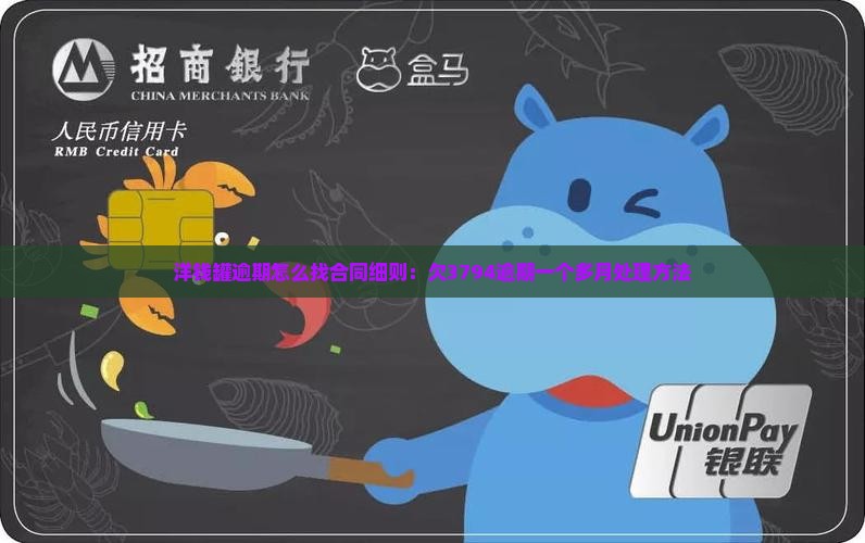 洋钱罐逾期怎么找合同细则：欠3794逾期一个多月处理方法