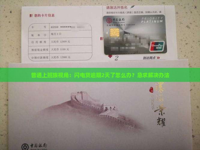 普通上班族视角：闪电贷逾期2天了怎么办？急求解决办法