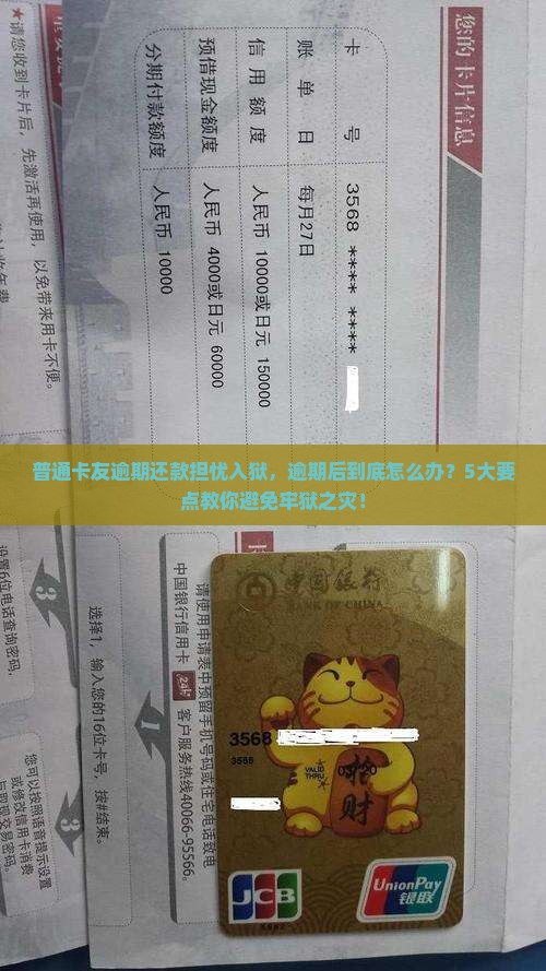 普通卡友逾期还款担忧入狱，逾期后到底怎么办？5大要点教你避免牢狱之灾！