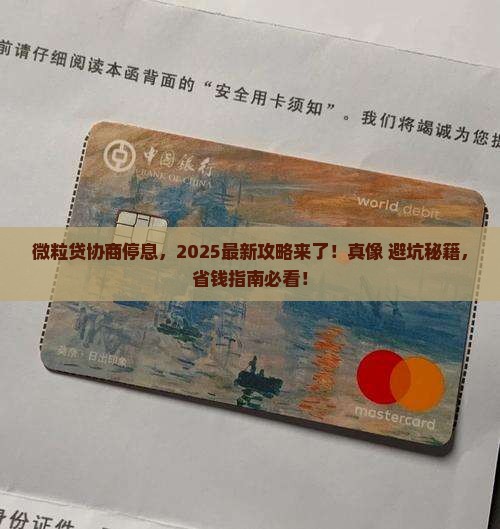 微粒贷协商停息流程及注意事项