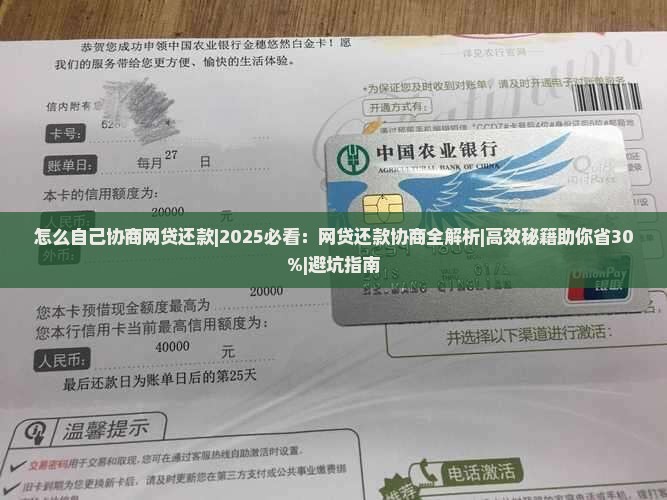 怎么自己协商网贷还款步骤及技巧