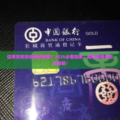 信用贷说要起诉我什么意思