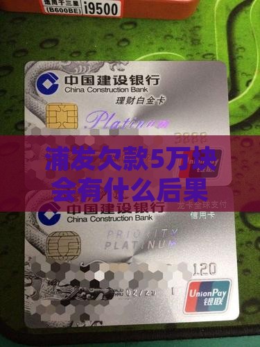 浦发欠款5万块会有什么后果