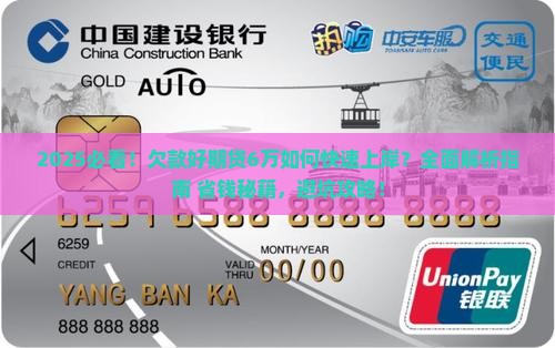 欠款好期贷欠款6万该如何解决