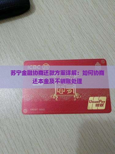 苏宁金融协商还款方案详解