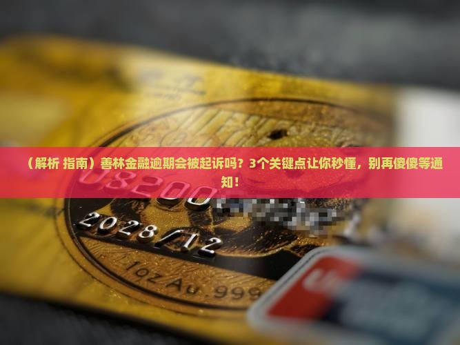 善林金融逾期会被起诉吗