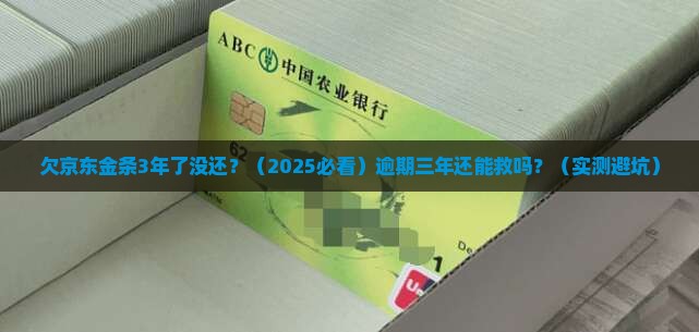 欠京东金条3年了没还怎么办