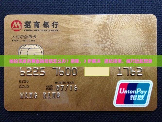 拍拍贷发消费金融短信怎么办