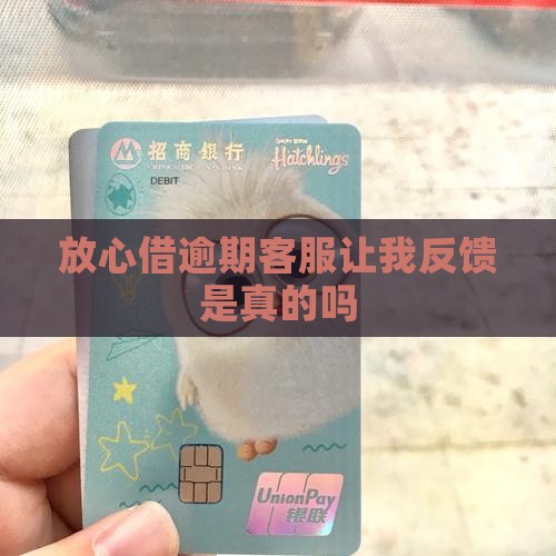 放心借逾期客服让我反馈