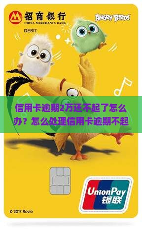 信用卡逾期2万还不起了怎么办？怎么处理信用卡逾期不起的信用问题方法