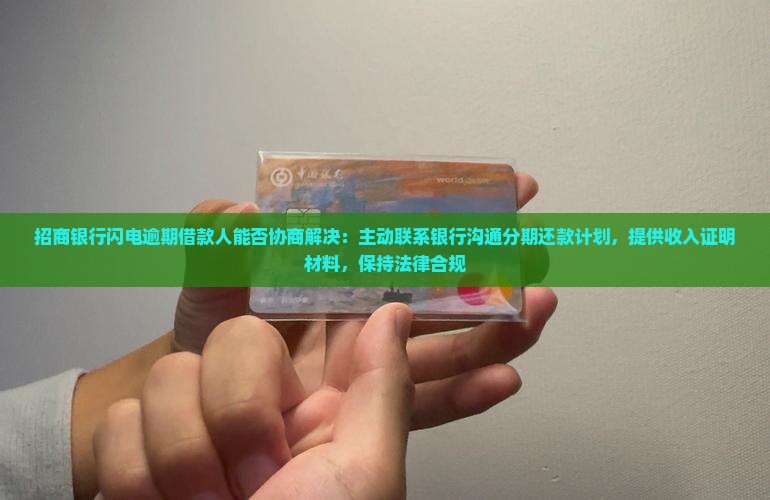 招商银行闪电逾期借款人能否协商解决：主动联系银行沟通分期还款计划，提供收入证明材料，保持法律合规