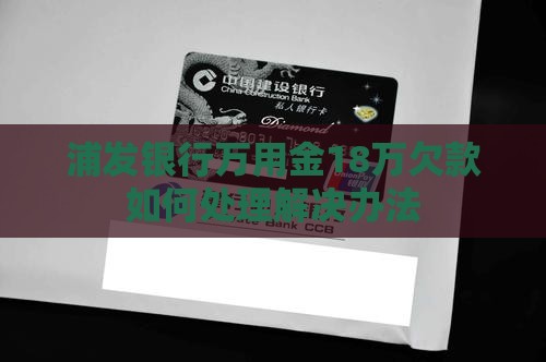 浦发银行万用金18万欠款如何处理解决办法