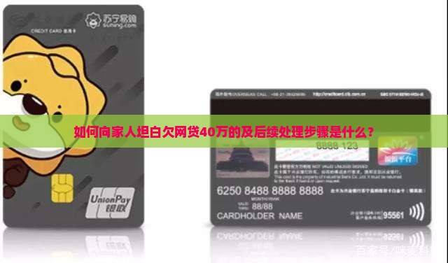 如何向家人坦白欠网贷40万的及后续处理步骤是什么？
