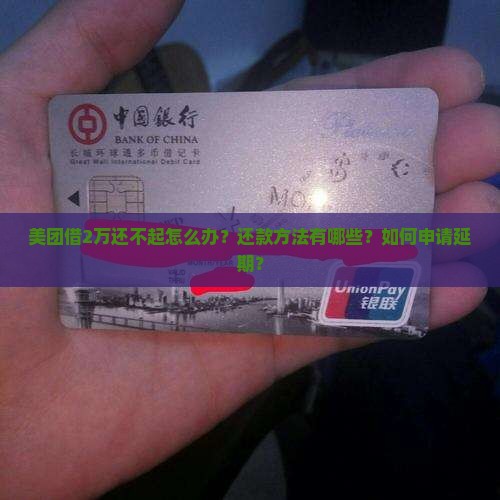 美团借2万还不起怎么办？还款方法有哪些？如何申请延期？