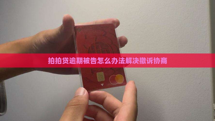拍拍贷逾期被告怎么办法解决撤诉协商
