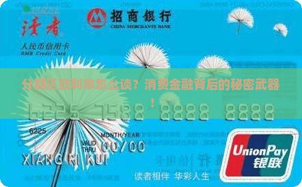 分期还款利率怎么谈？消费金融背后的秘密武器！