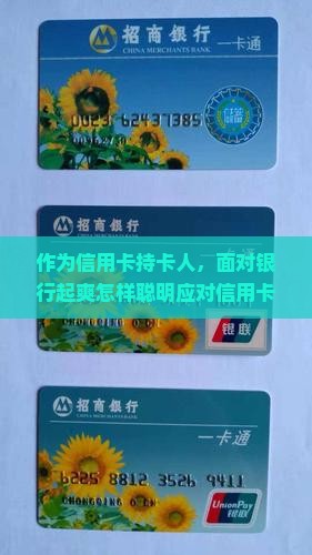 作为信用卡持卡人，面对银行起爽怎样聪明应对信用卡逾期问题？