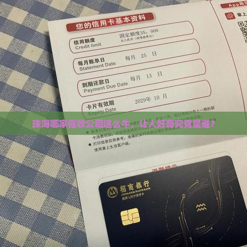 珠海哪家催收公司这么牛，让人好奇究竟是谁？