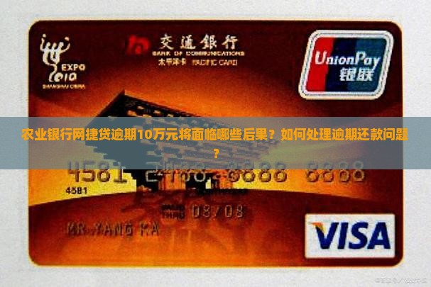 农业银行网捷贷逾期10万元将面临哪些后果？如何处理逾期还款问题？