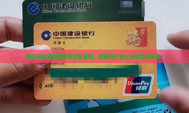 两万块逾期美团账单引发官司，普通用户怎么应对这棘手事？