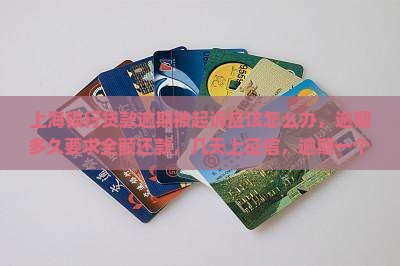 上海银行贷款逾期被起诉应该怎么办，逾期多久要求全额还款，几天上征信，逾期一个多月坚持起诉不协商