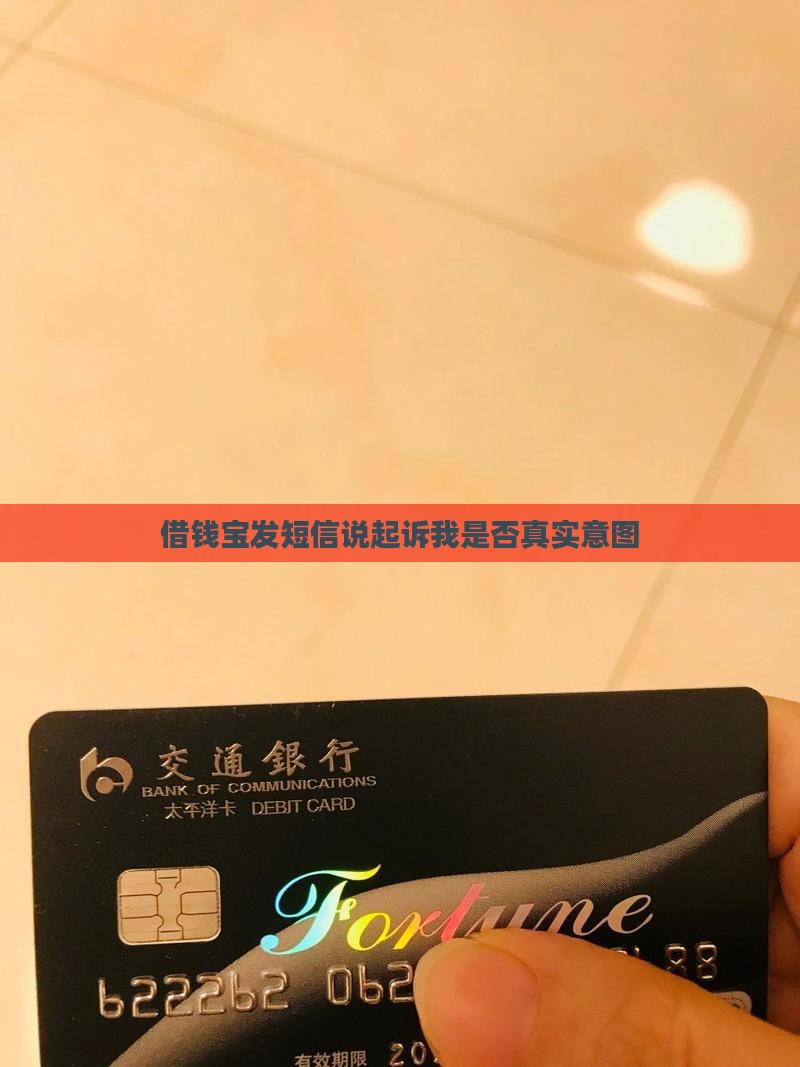 借钱宝发短信说起诉我是否真实意图