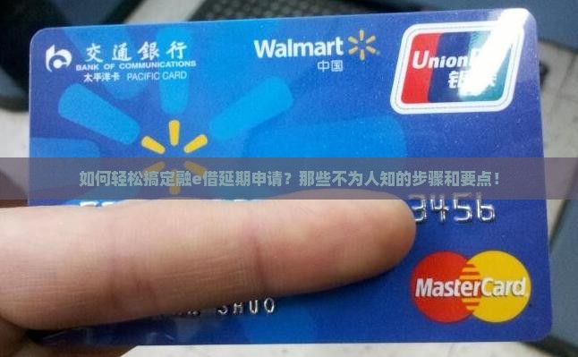 如何轻松搞定融e借延期申请？那些不为人知的步骤和要点！