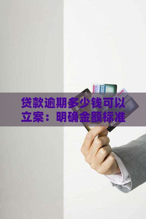 贷款逾期多少钱可以立案：明确金额标准