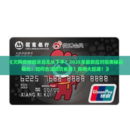 欠网贷起诉后应该如何应对