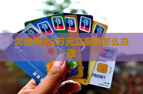 欠信用卡2万元立案吗怎么办理