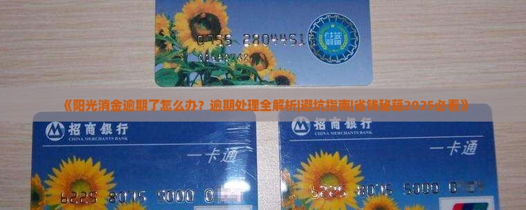 阳光消金逾期处理方法