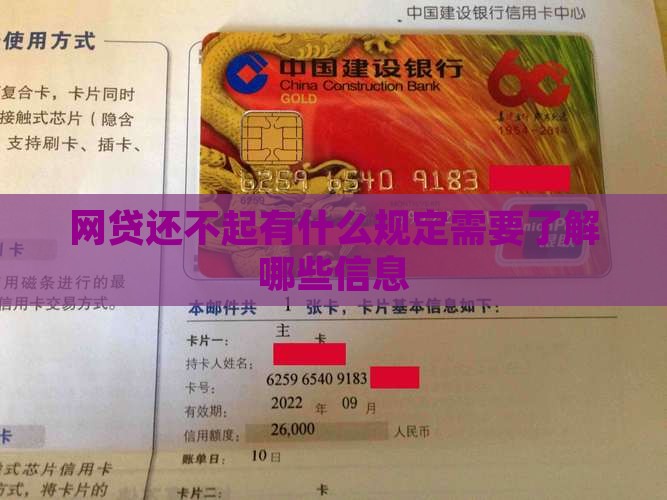 网贷还不起有什么规定需要了解