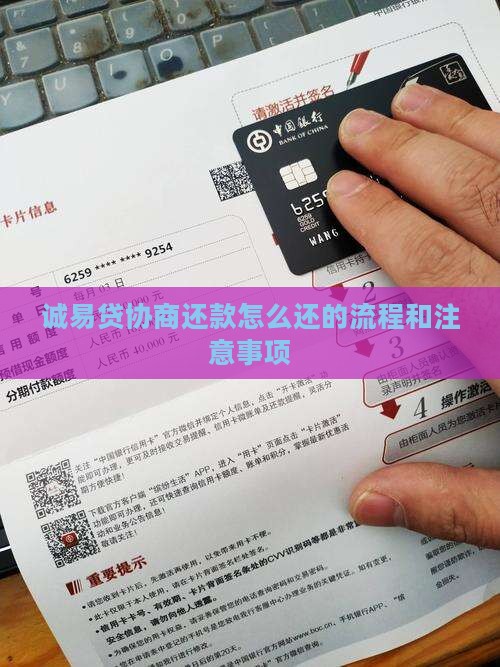 诚易贷协商还款怎么还