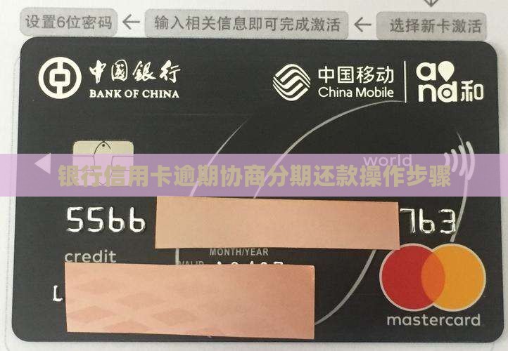 银行信用卡逾期协商分期还款操作步骤