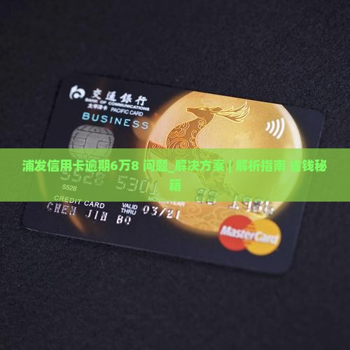 浦发信用卡逾期6万8怎么办