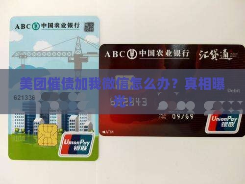 美团催债加我微信怎么办