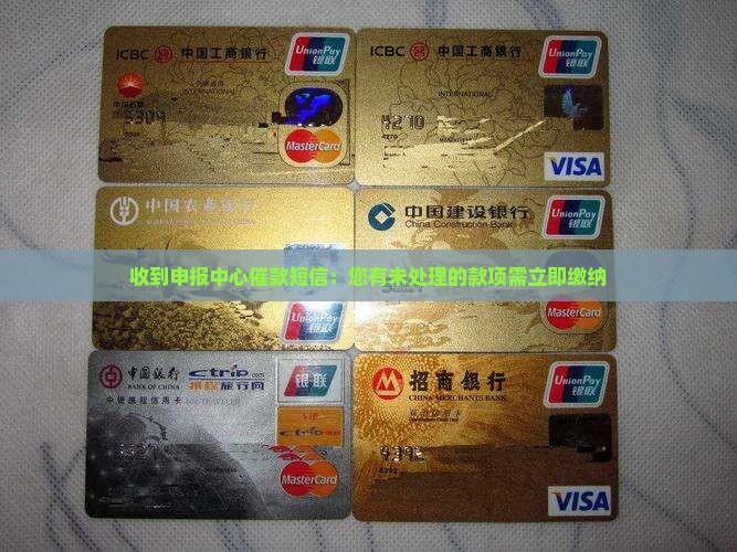 收到申报中心催款短信