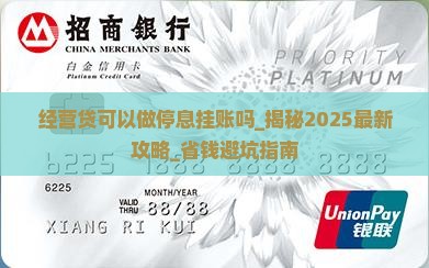 经营贷可以做停息挂账吗