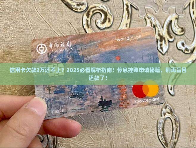 2w多信用卡还不上能申请停息挂账吗如何解决