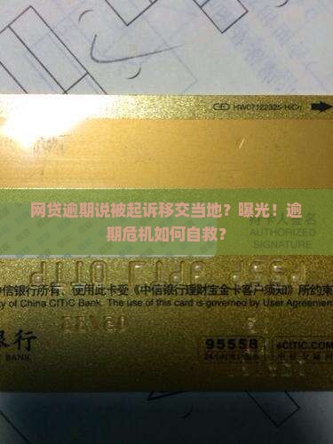 网贷逾期说被起诉移交当地法院