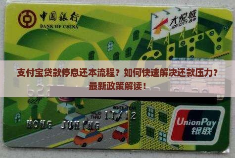支付宝贷款停息还本流程
