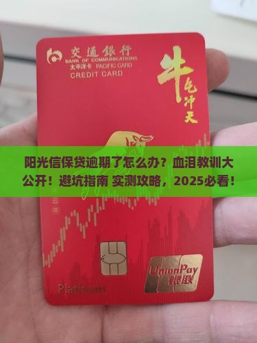 阳光信保贷逾期了会怎么处理