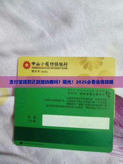 支付宝提前还款可以协商吗