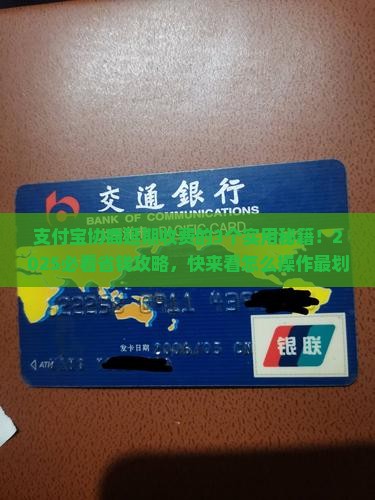 支付宝怎么协商延期收费的方法有哪些