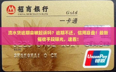 流水贷逾期会被起诉吗