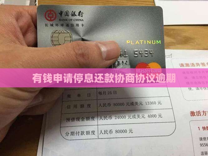有钱花停息还款