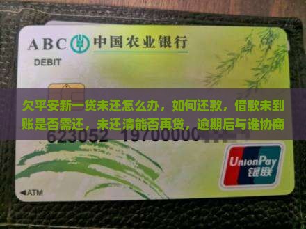 欠平安新一贷未还怎么办