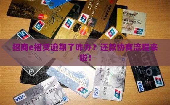招商e招贷逾期还款协商流程