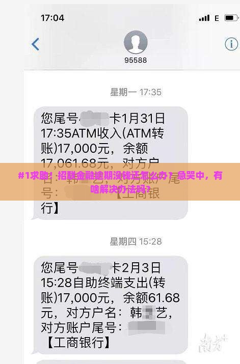 招联金融逾期怎么办没有偿还能力了该怎么处理