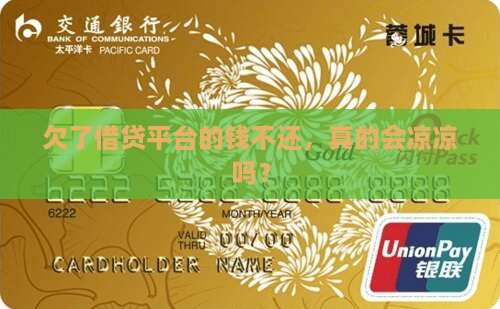 欠借贷平台的钱不还会怎样